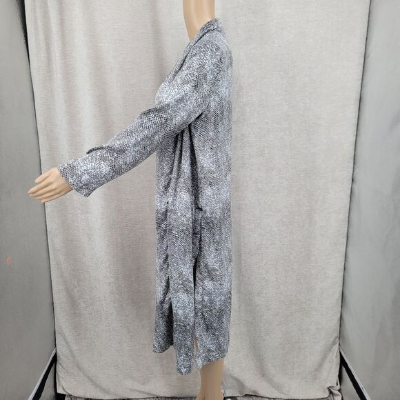 BB Dakota Anthropologie Jacket Duster Womens Gray Serpentine Snake Print NEW - Picture 4 of 12